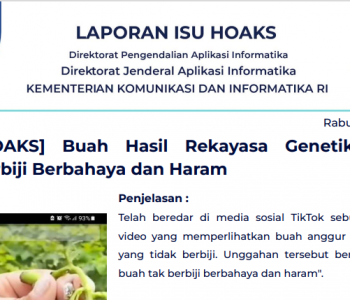 Isu Hoaks & Disinformasi 15 Juni 2022