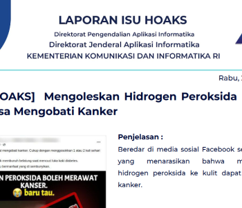 Isu Hoaks 27 Juli 2022