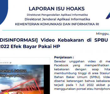 Isu Hoaks 3 Juli 2022