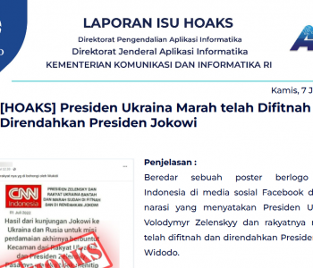 Isu Hoaks 7 Juli 2022