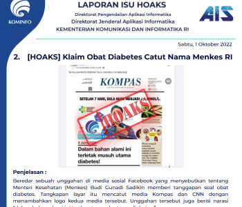 Isu Hoaks 1 Oktober 2022