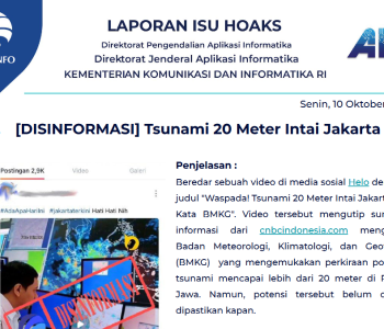 Isu Hoaks 10 Oktober 2022