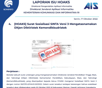 Isu Hoaks 17 Oktober 2022