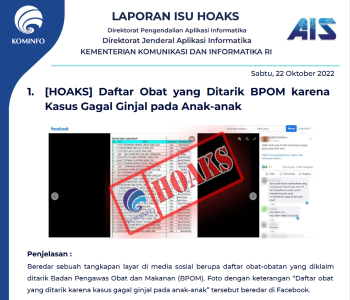 Isu Hoaks 22 Oktober 2022