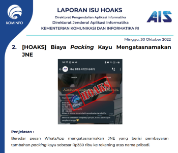 Isu Hoaks 30 Oktober 2022