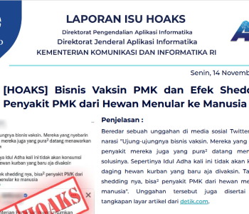 Isu Hoaks 14 November 2022