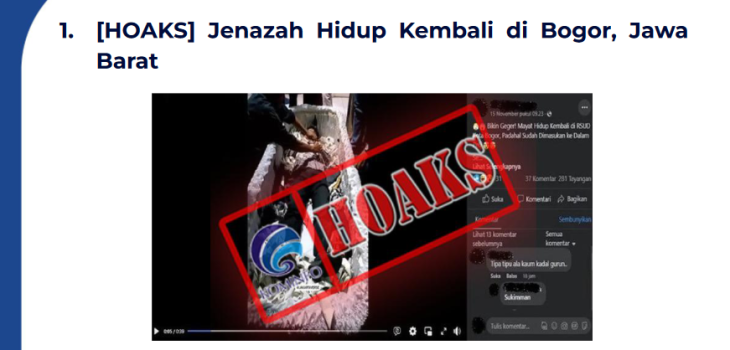 Isu Hoaks 18 November 2022