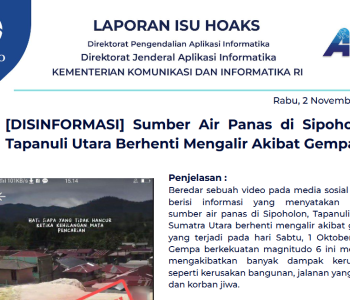 Isu Hoaks 2 November 2022