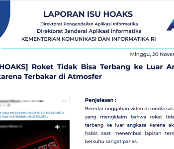 Isu Hoaks 20 November 2022