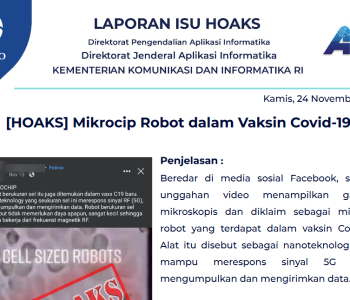 Isu Hoaks 24 November 2022