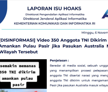 Isu Hoaks 6 November 2022