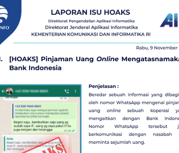 Isu Hoaks 9 November 2022