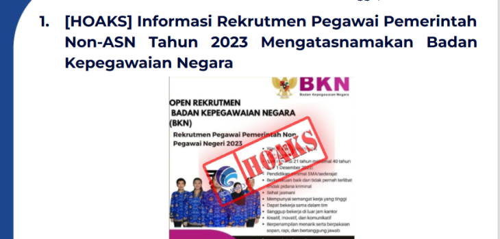 Isu Hoaks 18 Desember 2022
