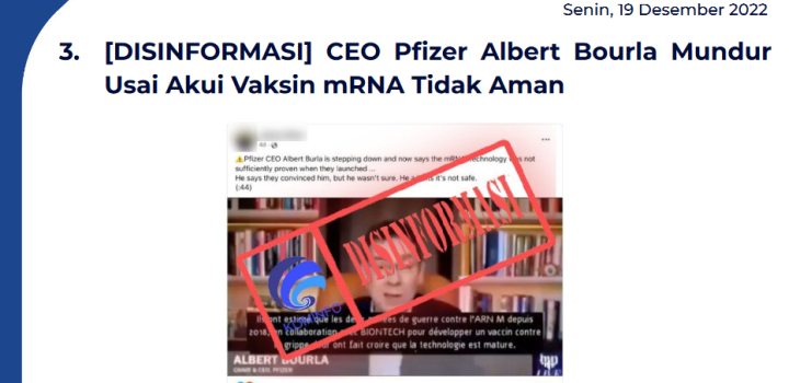 Isu Hoaks 19 Desember 2022