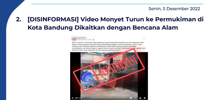 Isu Hoaks 5 Desember 2022