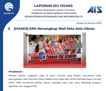 Isu Hoaks 24 Januari 2023