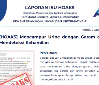 Isu Hoaks 5 Januari 2023