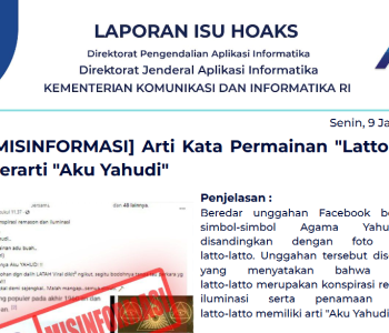 Isu Hoaks 9 Januari 2023