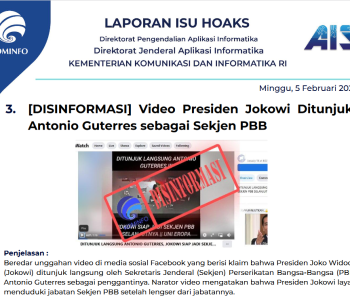 Isu Hoaks 5 Februari 2023