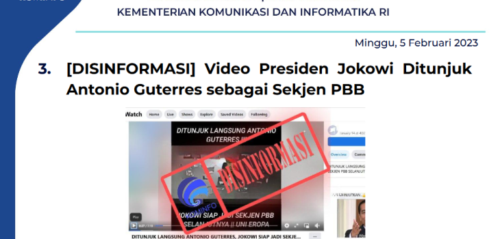 Isu Hoaks 5 Februari 2023