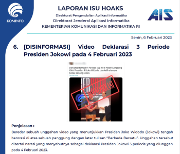 Isu Hoaks 6 Februari 2023