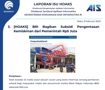 Isu Hoaks 8 Februari 2023
