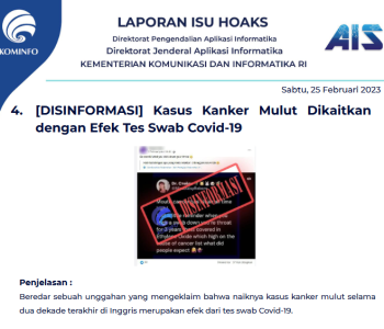 Isu Hoaks & Disinformasi 25 Februari 2023