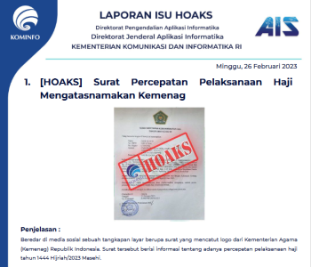 Isu Hoaks & Disinformasi 26 Februari 2023
