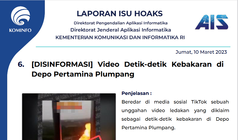 Isu Hoaks 10 Maret 2023
