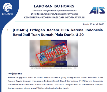 Isu Hoaks 10 April 2023