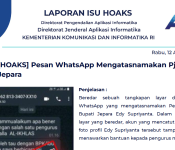Isu Hoaks 12 April 2023