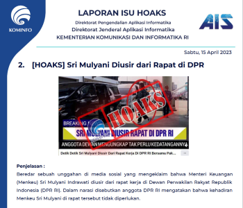 Isu Hoaks 15 April 2023