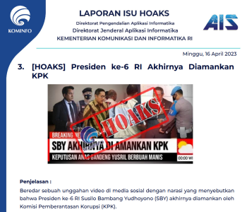 Isu Hoaks 16 April 2023