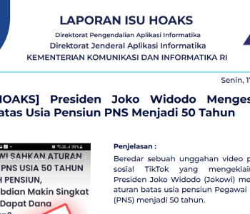 Isu Hoaks 17 April 2023