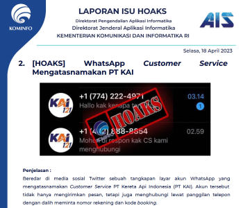 Isu Hoaks 18 April 2023