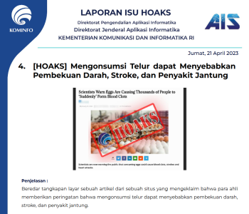 Isu Hoaks 21 April 2023