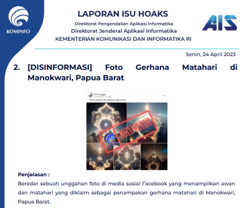 Isu Hoaks 24 April 2023