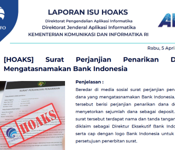 Isu Hoaks 5 April 2023