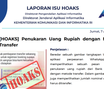 Isu Hoaks 7 April 2023