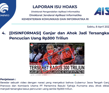 Isu Hoaks 8 April 2023