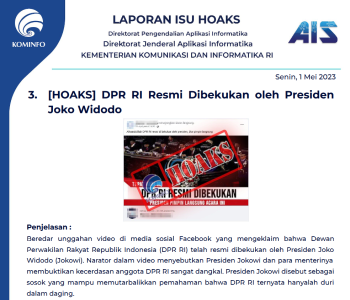 Isu Hoaks 1 Mei 2023