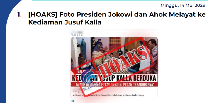 Isu Hoaks 14 Mei 2023