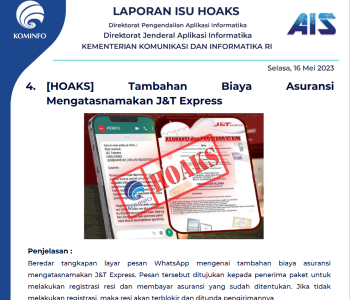 Isu Hoaks 16 Mei 2023
