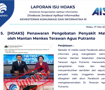 Isu Hoaks 17 Mei 2023