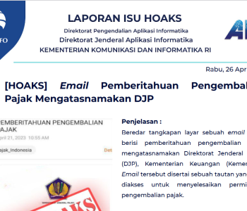 Isu Hoaks 26 April 2023
