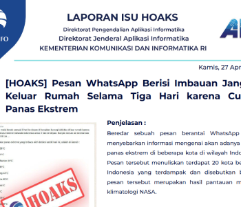 Isu Hoaks 27 April 2023
