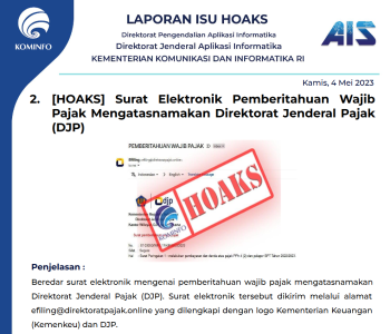 Isu Hoaks 4 Mei 2023