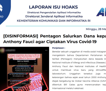 Isu Hoaks & DIsinformasi 28 Mei 2023