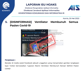 Isu Hoaks & Disinformasi 25 Mei 2023