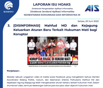 Isu Hoaks 20 Juni 2023